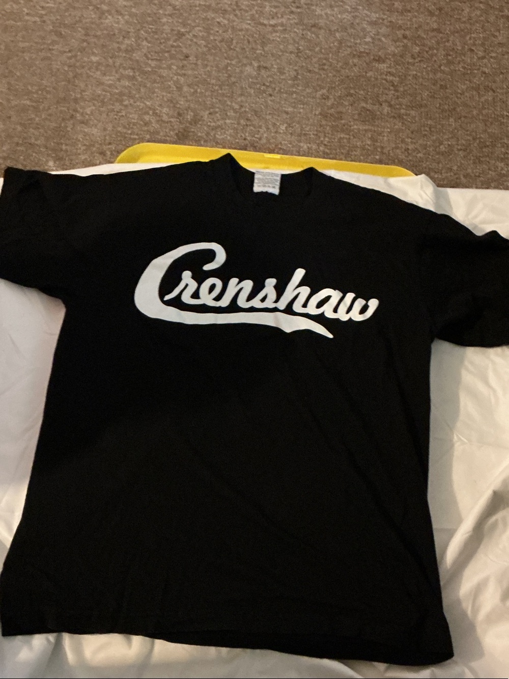 100% Pure Black T-Shirt with White Script Logo